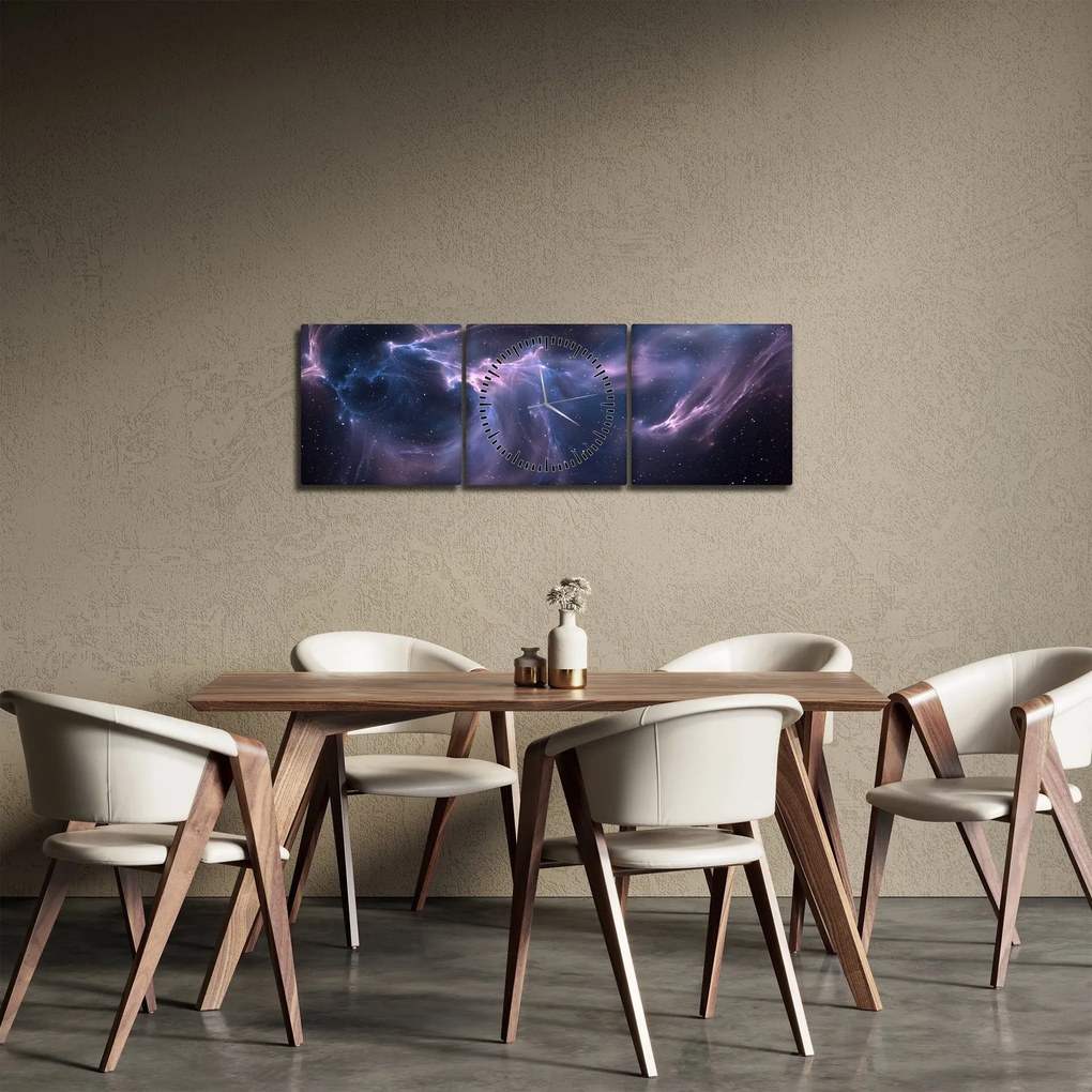 Kép - Űrköd (órával) (90x30 cm)