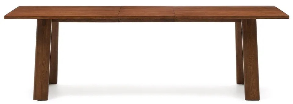 Bővíthető étkezőasztal diófa dekoros asztallappal, hosszabbító asztallappal 95x200 cm Arlen – Kave Home