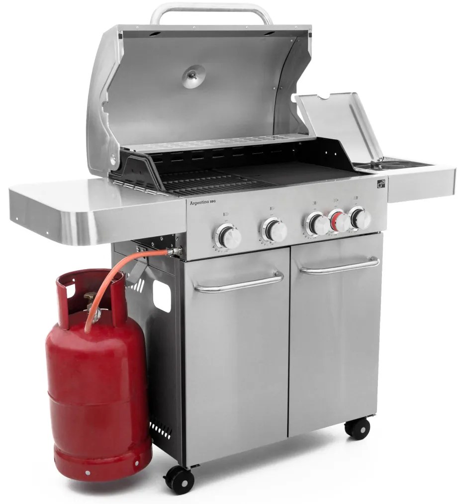 G21 Argentina BBQ Premium Line gázgrill, 5 égőfej + ajándék nyomáscsökkentő