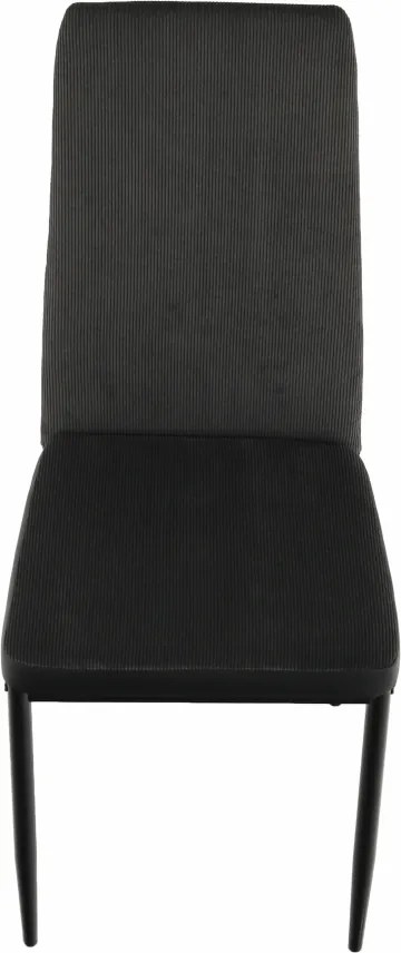 Étkező szék, sotétszürke/fekete, ENRA