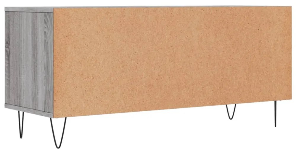szürke sonoma színű szerelt fa TV-szekrény 100x34,5x44,5 cm