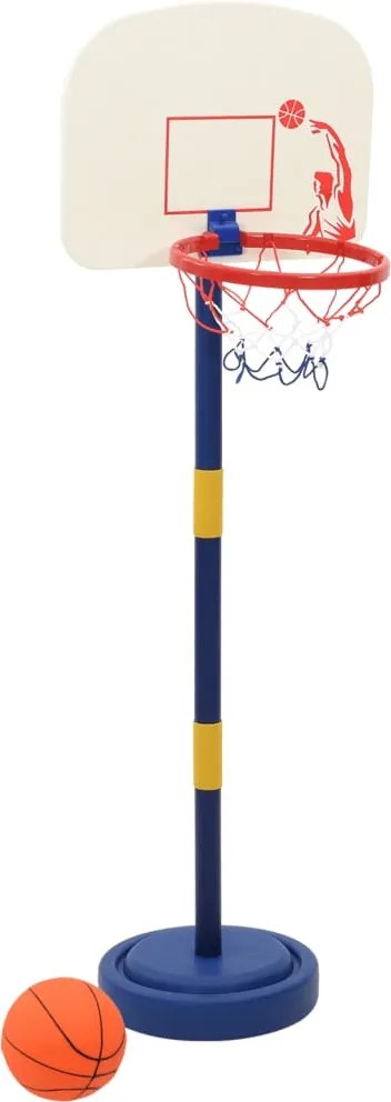 vidaXL kosárlabda állvány labdával és pumpával Állítható 90/121 cm