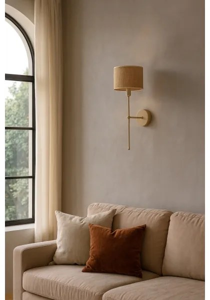 Fali lámpa MADELA 1xE14/40W/230V juta/bézs