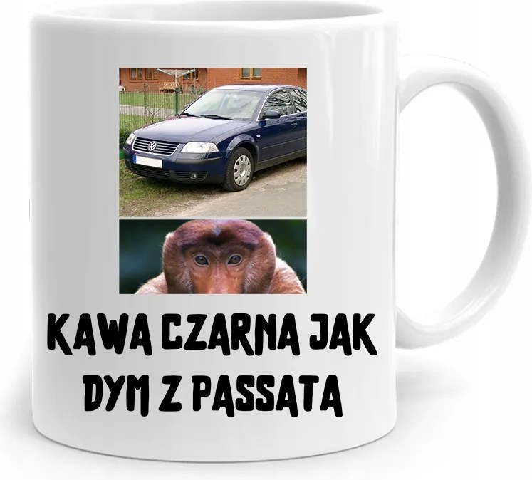 Vicces Bögre Vicces Fekete Kávé, Mint A Füst Paszat Nyomtatott Fotóval