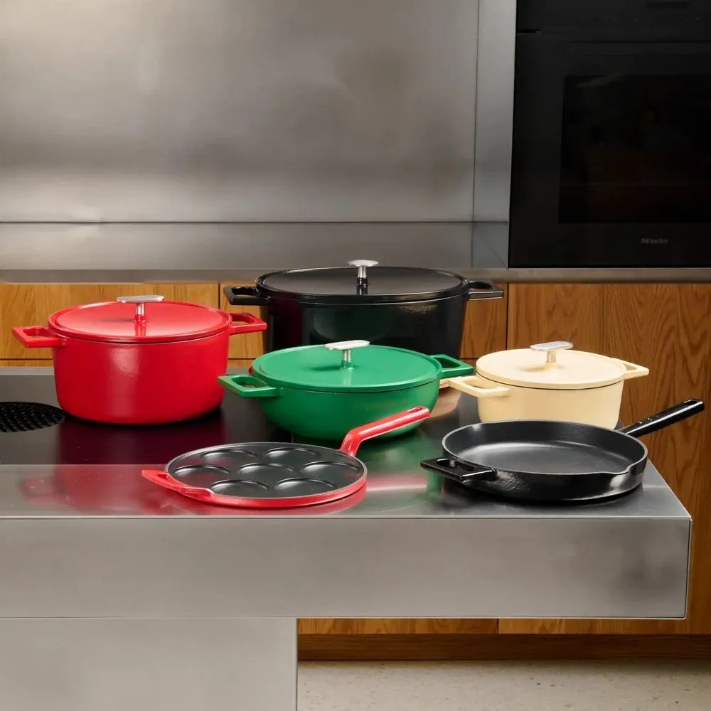 Indukciós tűzhelyhez alkalmas öntöttvas lábas fedővel 2 l Mattia 3.0 – FABINI