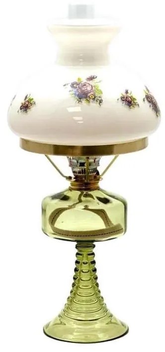 Petroleumlámpa PETRA 42 cm erdőzöld színben