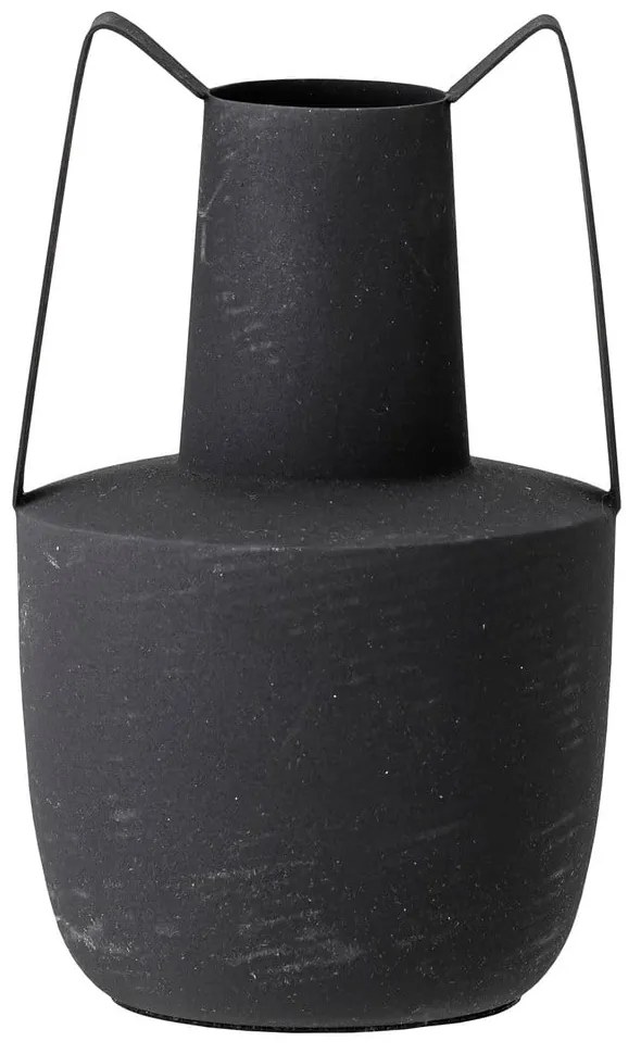 Itamar fekete fém váza, magasság 20,5 cm - Bloomingville
