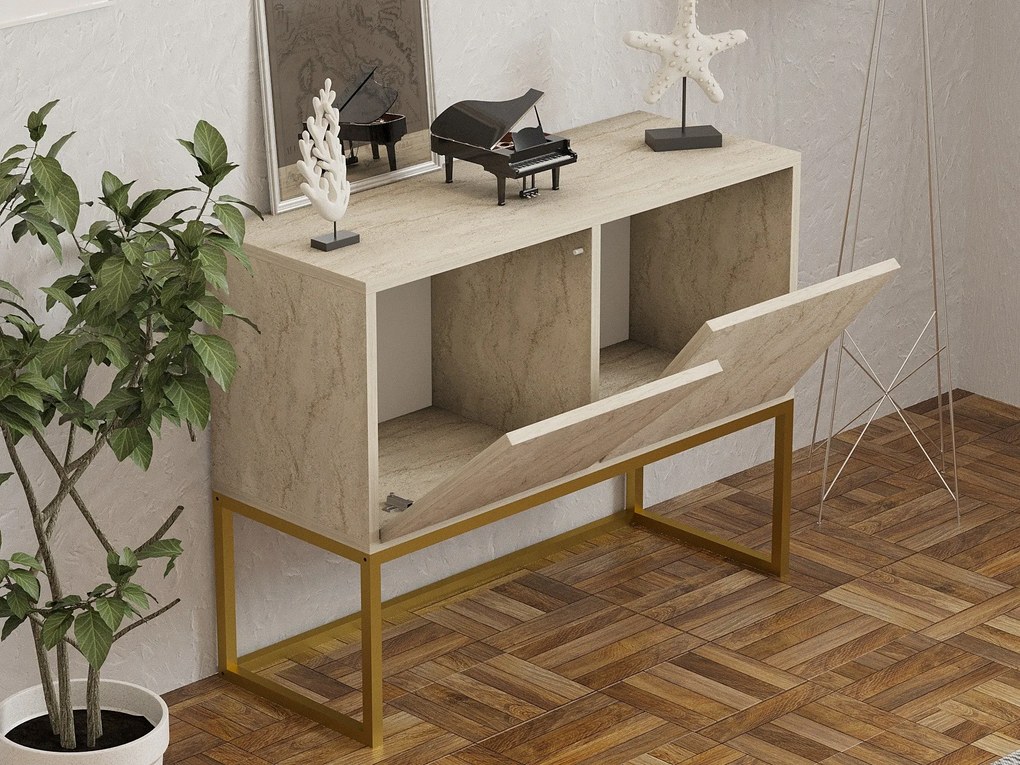 Konzolasztal Zermat - Travertine