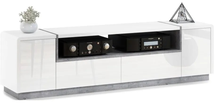 FRED TV állvány fehér/szürke