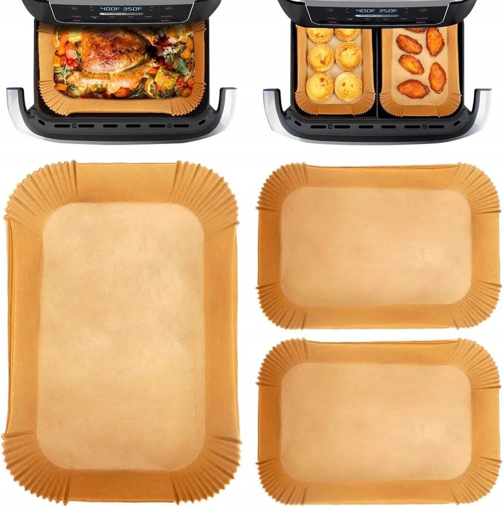 Utántöltők Air Fryer Olajsütőhöz Zsírmentes Tálca 225db Fryer Papír