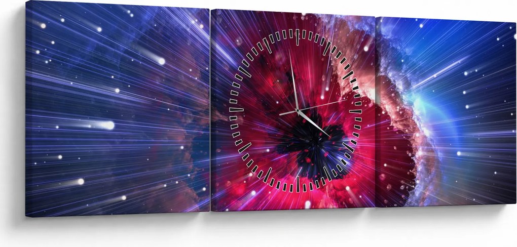Kép - Az univerzum energiája (órával) (90x30 cm)