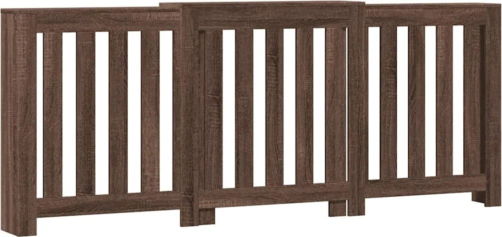 vidaXL barna tölgyszínű szerelt fa radiátorburkolat 205x21,5x83,5 cm