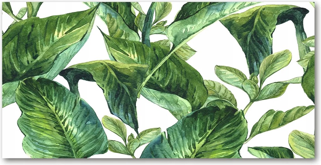 Fotó kép fotó edzett üveg levelek 140x70