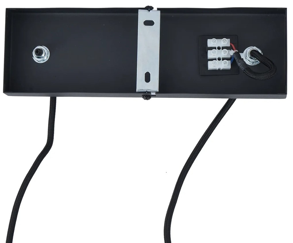 Modern fekete függőlámpa 6 izzós - Jeana Straight