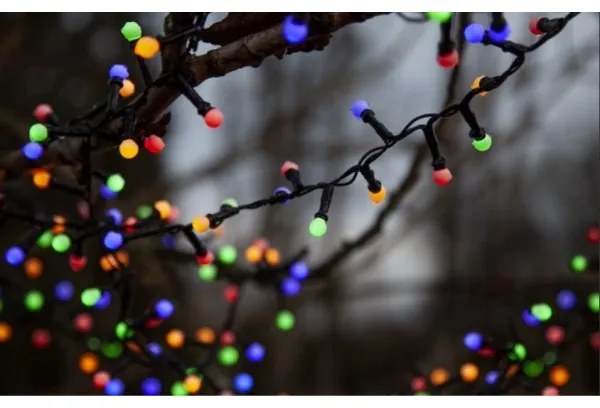 Eglo -LED kültéri karácsonyi fényfüzér BERRY MINI 700xLED/8 üzemmód 19m többszínű IP44