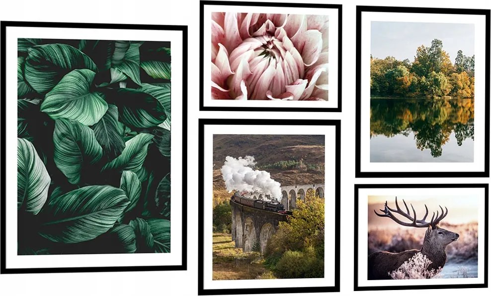 XXL Készlet 5db-os Festmények Maguk Nagy keret nélkül KP113