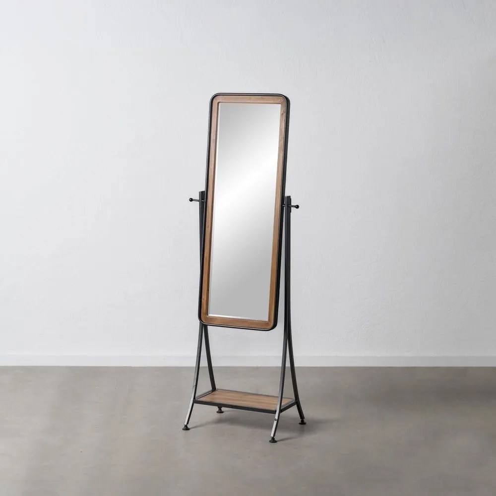 Álló tükör polccal tömörfa kerettel 62x174 cm – Ixia