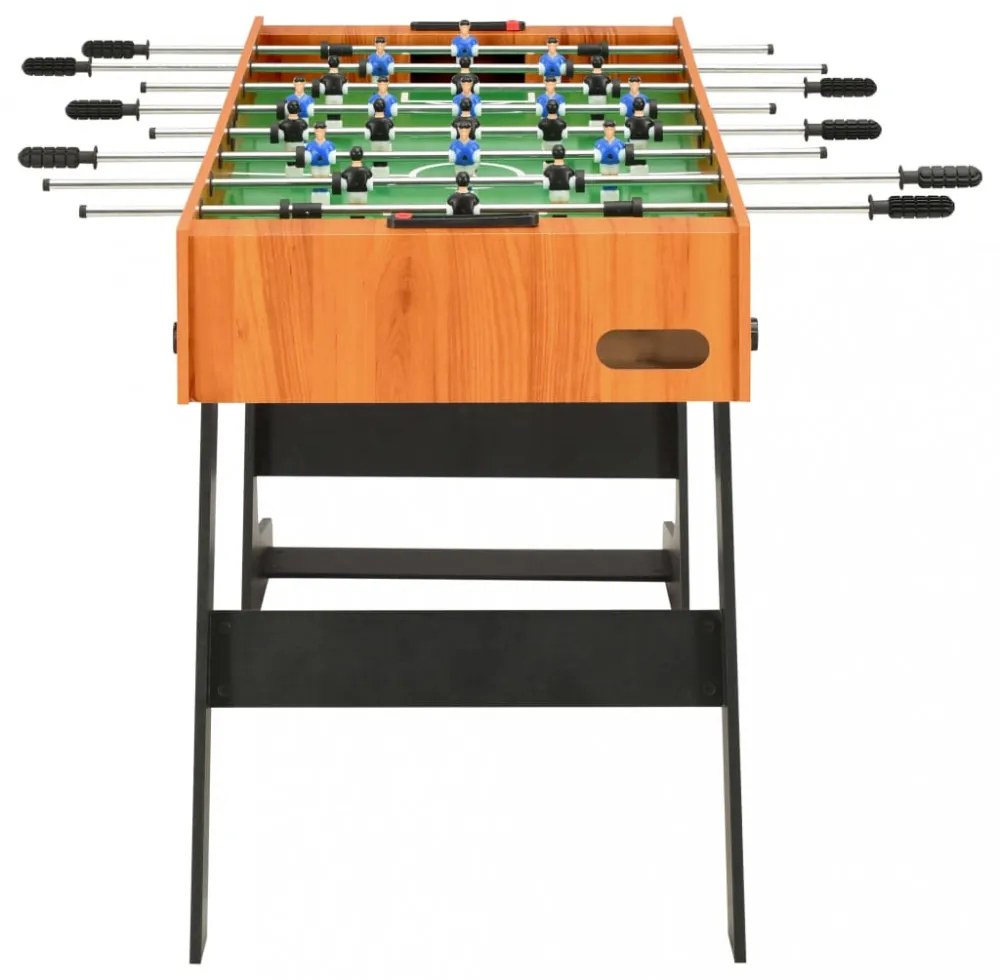 világosbarna összecsukható csocsóasztal 121 x 61 x 80 cm