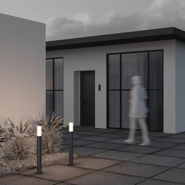 Maytoni O418FL-01GR1 - Kültéri lámpa WILLIS 1xE27/60W/230V 80 cm IP54 antracit