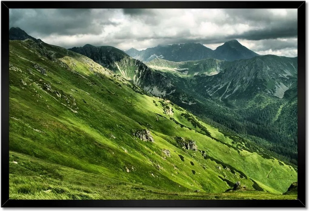 Poszterek keretben 60x40 Tátra Lengyel hegyek Kilátás