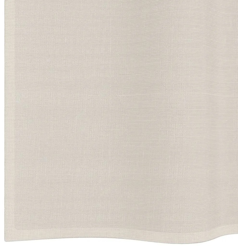 2 db krémszínű fátyolfüggönyök rojtokkal 140x225 cm