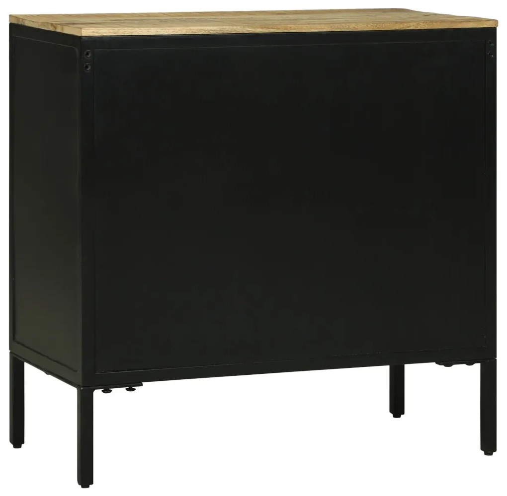 büféasztal 70x35x70 cm Tömör durva fa mangó