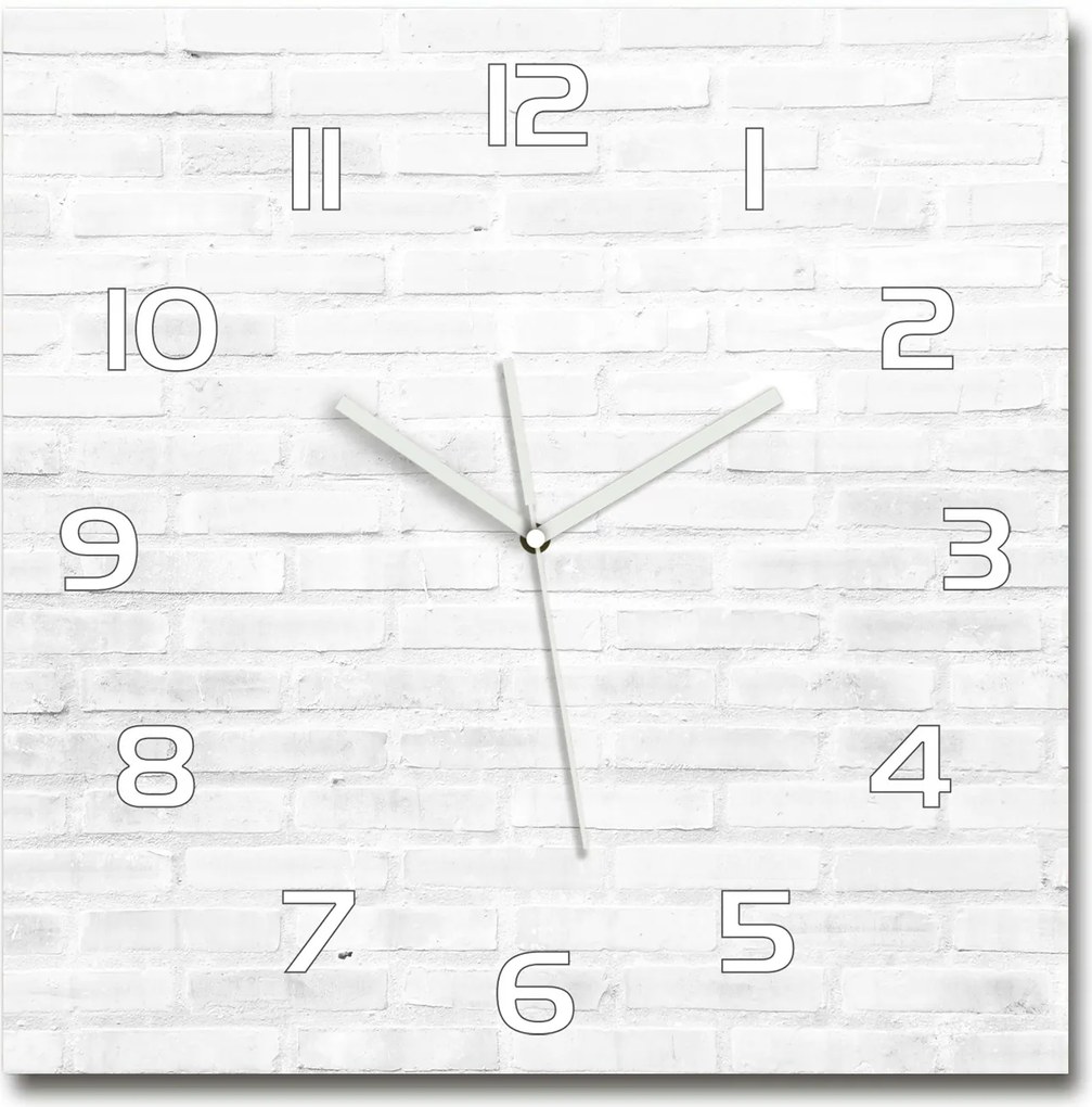 Üveg falióra, nagy téglafal 60x60