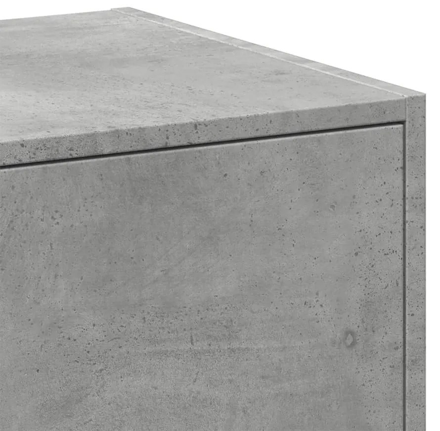 betonszürke szerelt fa patikaszekrény 40 x 41 x 118 cm