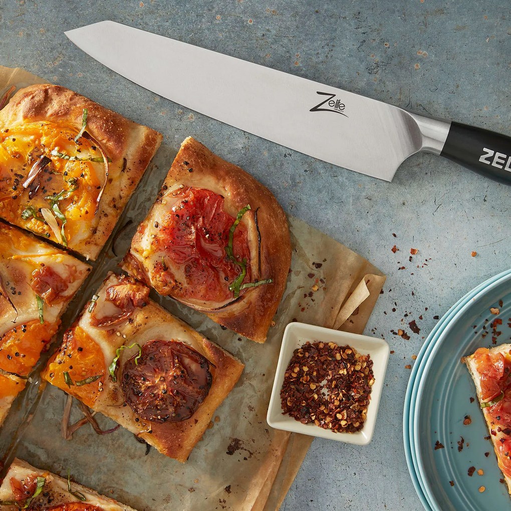 Zelite Infinity by Klarstein Comfort Pro, 9" kiritsuke kés, 56 HRC, rozsdamentes acél