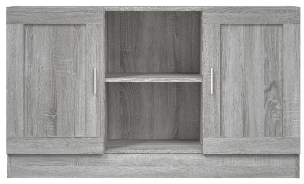 szürke sonoma színű szerelt fa tálalószekrény 120x30,5x70 cm