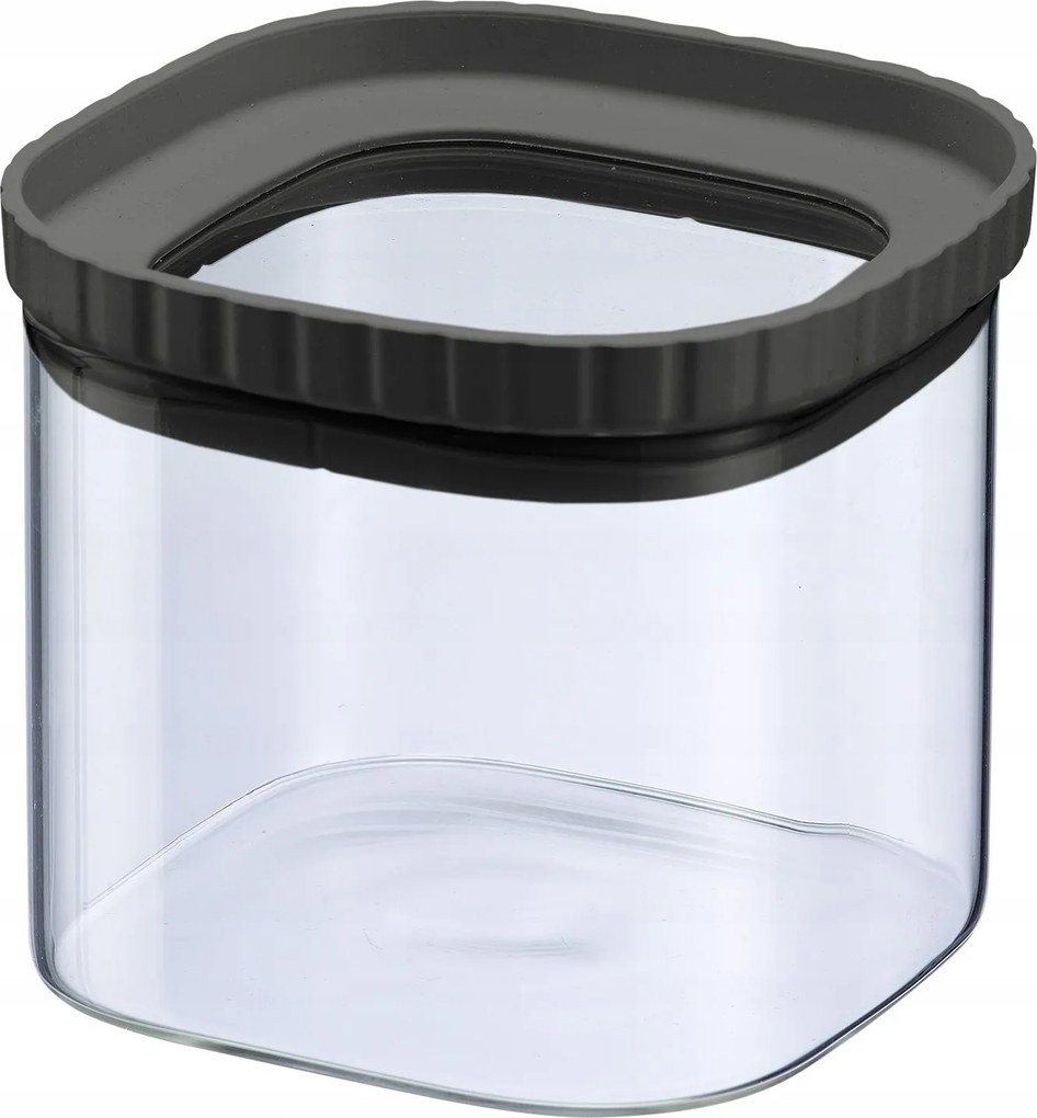 Üvegtégely szilikon fedéllel, egymásra rakható, 655 ml