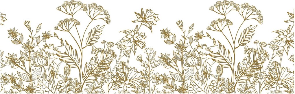 Kép - réti virágok (120x50 cm)