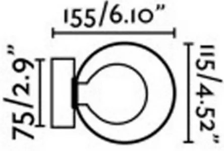 FARO 40086 - Fürdőszobai fali lámpa PERLA 1xG9/6W/230V IP44