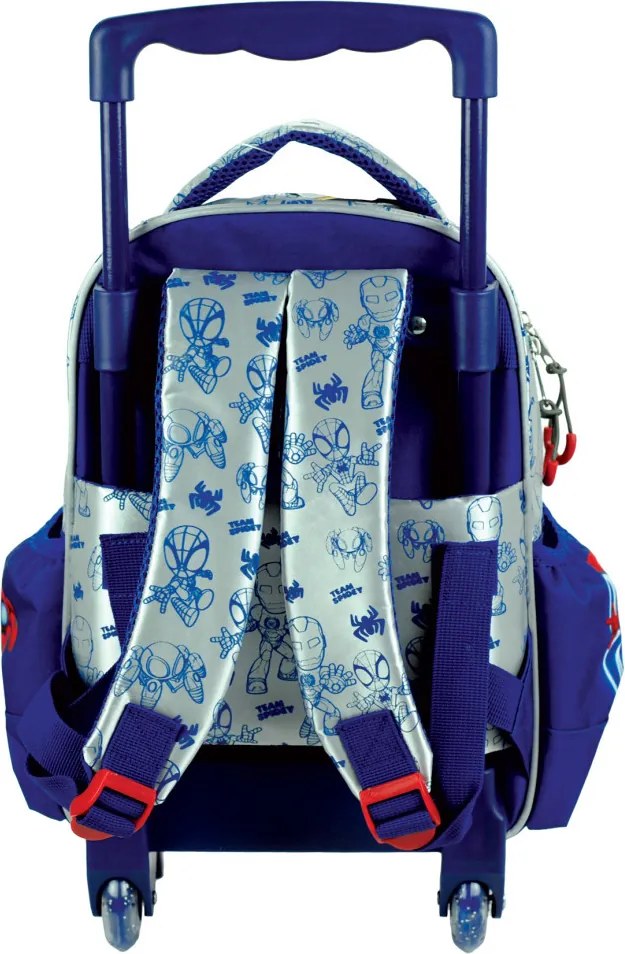 Pókember Spidey Glow gurulós ovis hátizsák, táska 30 cm