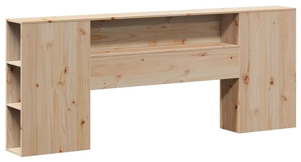 tömör fa könyvespolcos ágy matrac nélkül 200 x 200 cm