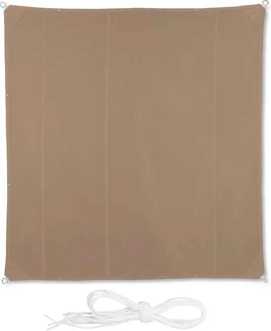 Napvitorla Relaxdays szögletes Napellenző 5x5m napvitorla
