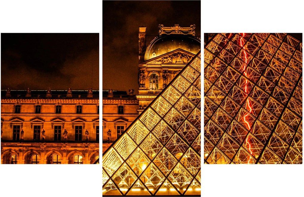 A párizsi Louvre képe (90x60 cm)