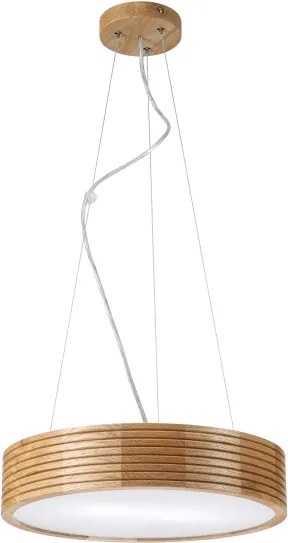 BRILAGI - CARVALHO MODERN LED csillár kábelen 2xE27/60W/230V, tölgy, átmérő 37,5 cm