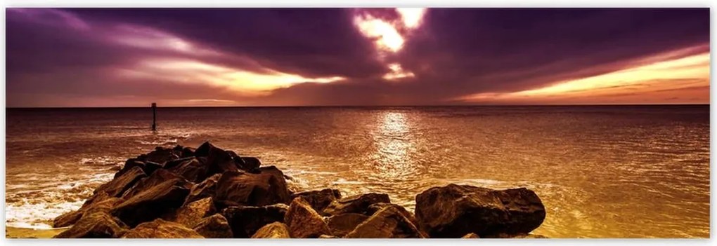 Poszterek 200x66 Lila ég Tenger