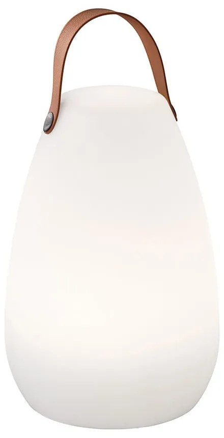 Fehér-barna LED asztali lámpa (magasság 26 cm) Ruby – Fischer &amp; Honsel