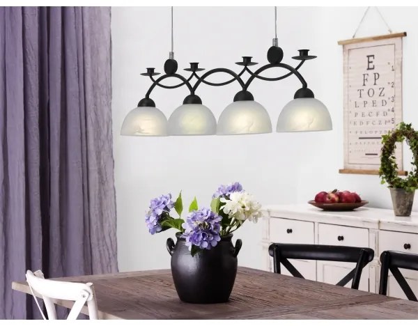 Cottex T454 - FLORENS kábeles függőcsillár 4xE14/40W/230V