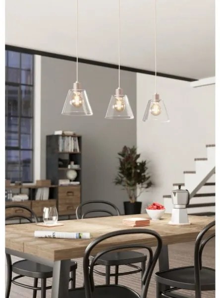 Eglo 43632 - Csillár zsinóron COPLEY 3xE27/40W/230V