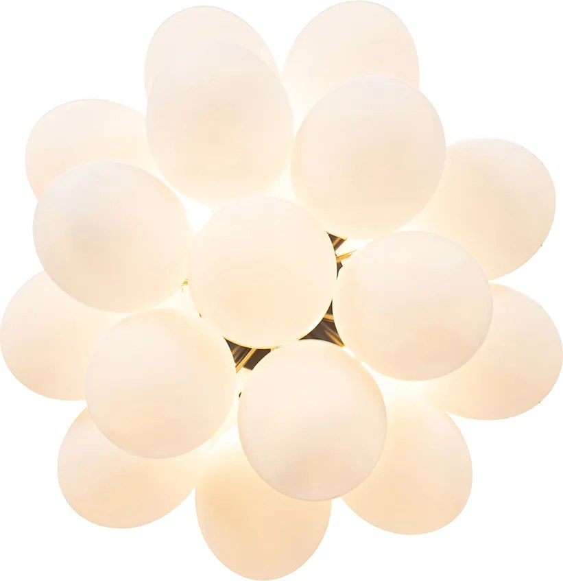 Okos mennyezeti lámpa fekete opálüveggel, 4 izzós, Zigbee G9-es - Uvas