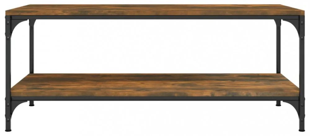füstös tölgy színű fatermék dohányzóasztal 100 x 50 x 40 cm