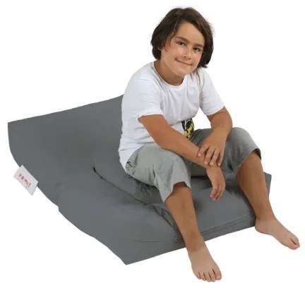 Babzsák lábtartóval 65x40 cm szürke