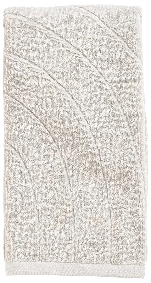 Világosszürke frottír pamut törölköző 50x100 cm Time – Zone