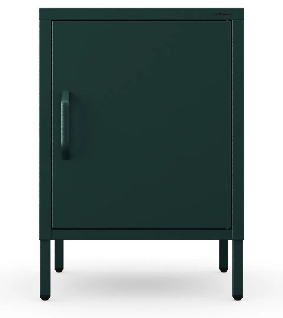 Éjjeliszekrény MIA, 424 x 595 x 400 mm, Modern: palack zöld szín