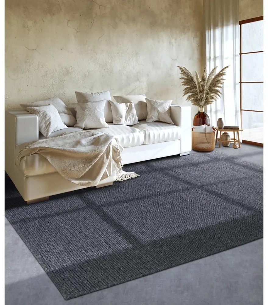 Sötétszürke kézi szövésű gyapjú szőnyeg 160x230 cm Francois – Villeroy&amp;Boch
