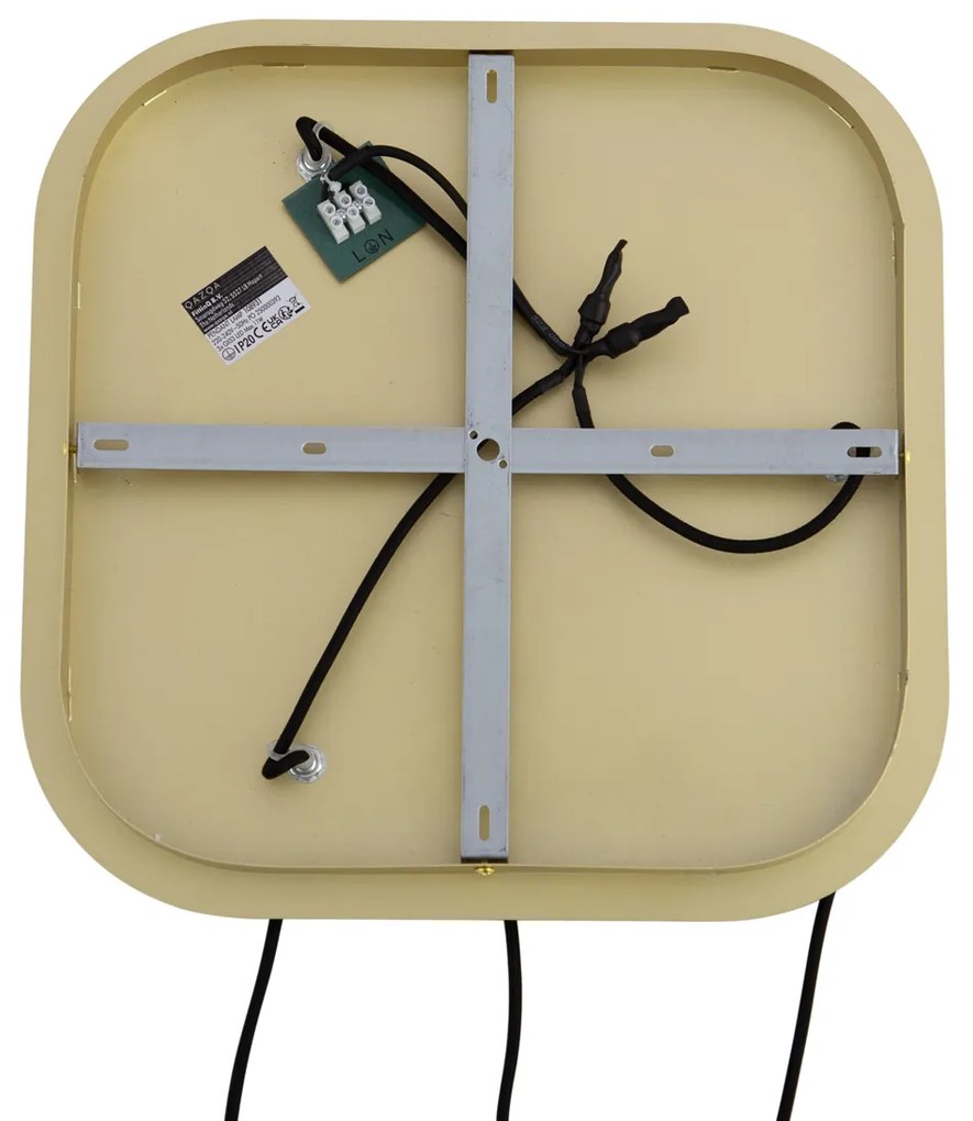 Hotel Chic függőlámpa sárgaréz borostyánszínű üveggel 3-lámpás - Gus