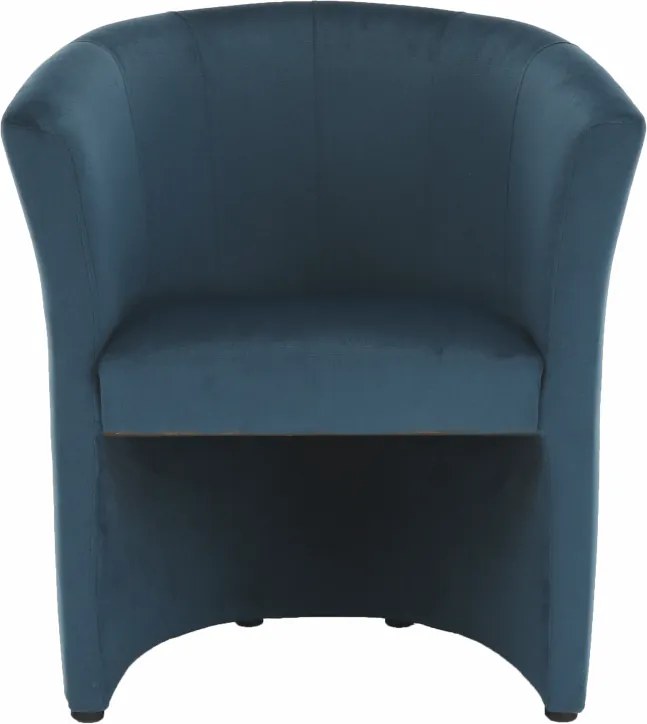 Klub fotel, kék anyag, CUBA